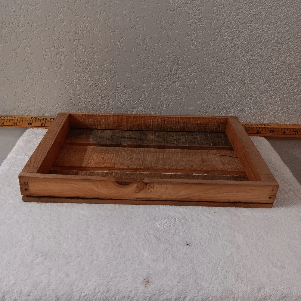 Rustic Wooden Bath Tray